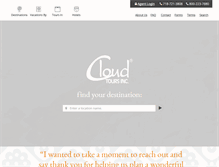 Tablet Screenshot of cloudtours.com